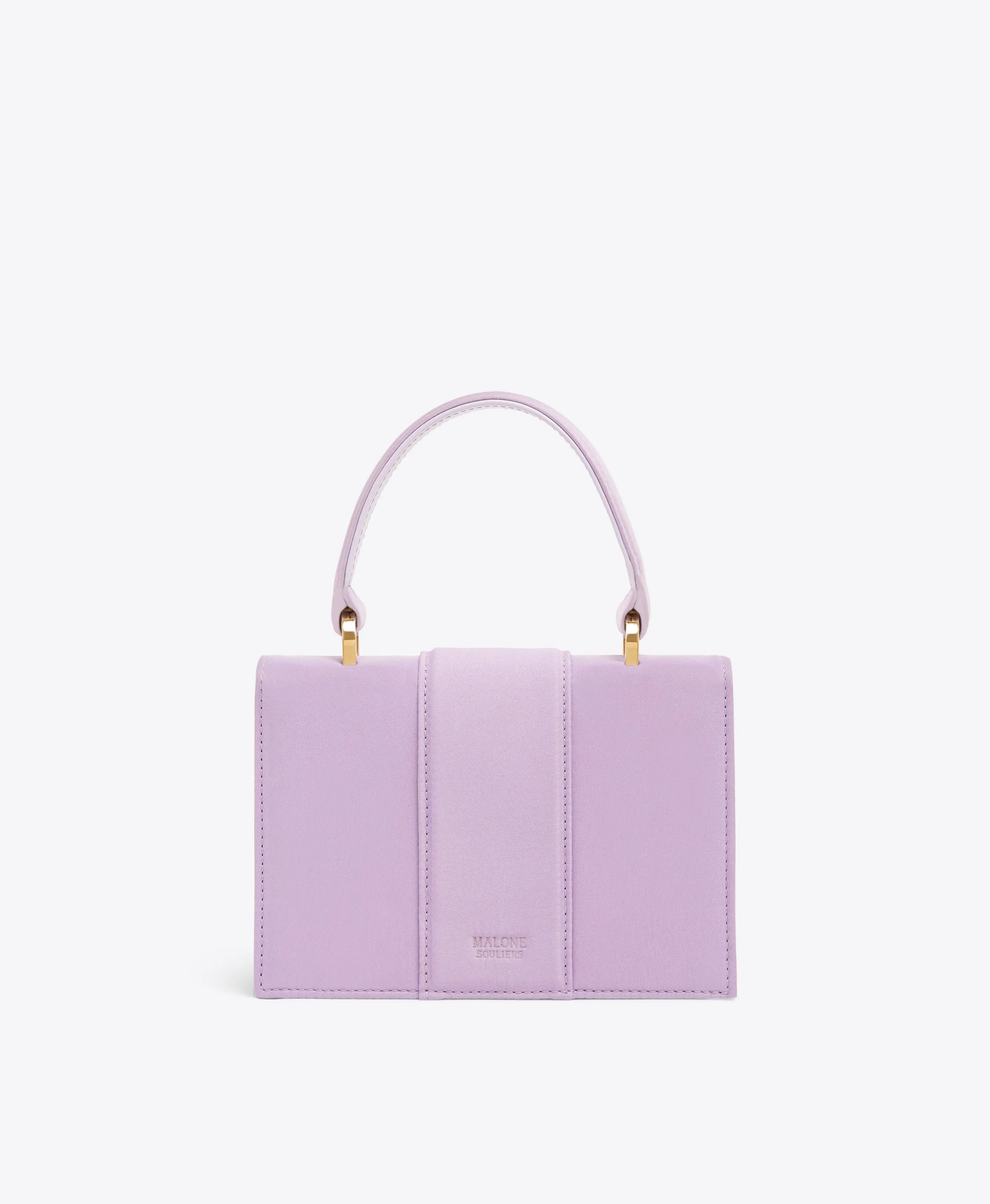 Audrey Lilac Satin Mini Handbag